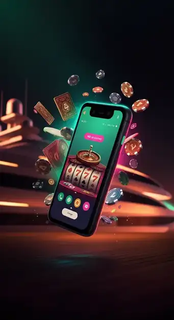Casino King Billy mobile interface showing game selection on a smartphone and tablet
